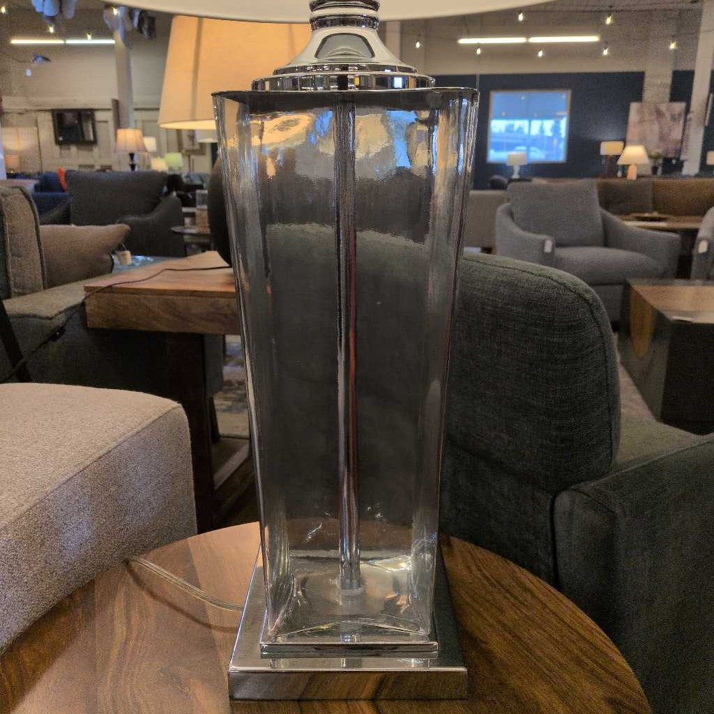 Glass Chrome Base Lamp LAMPS