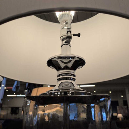 Glass Chrome Base Lamp LAMPS