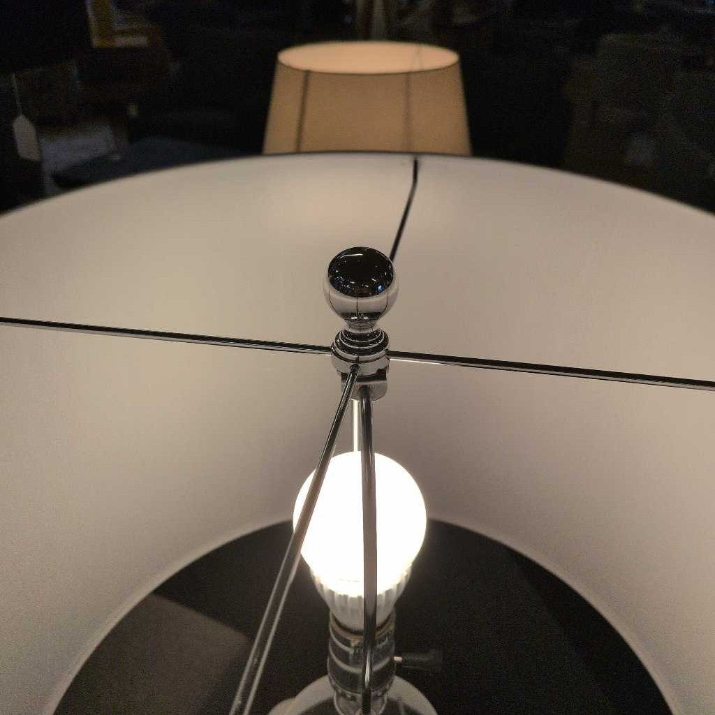 Glass Chrome Base Lamp LAMPS