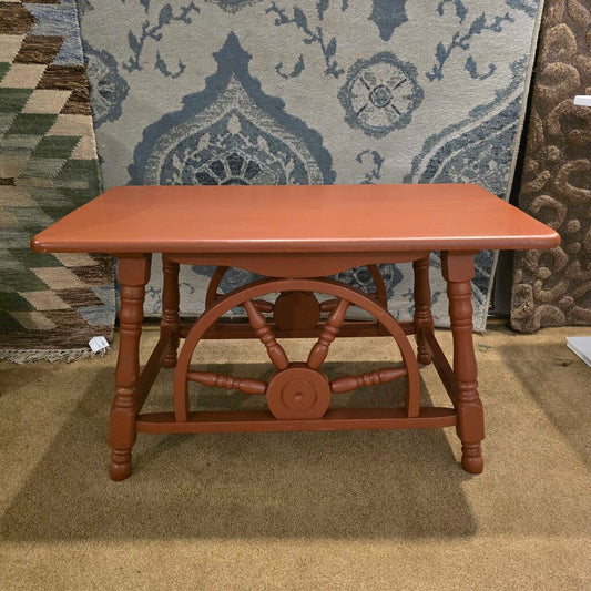 Western Wagon Wheel Low Table