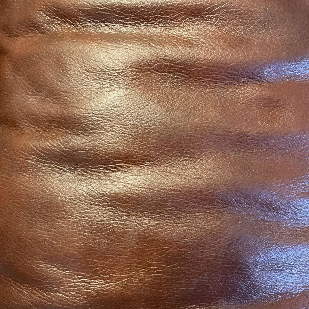 Close-up of brown leather texture