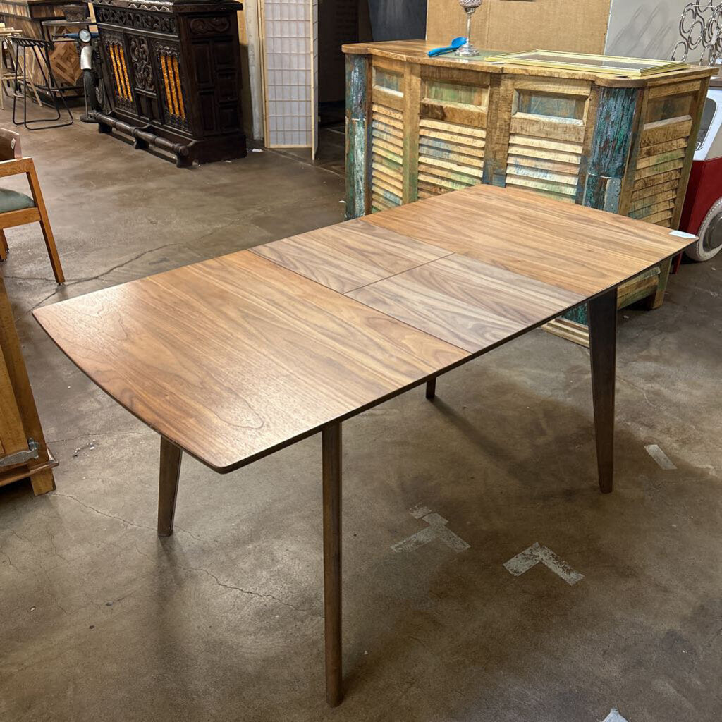 Walnut Butterfly Leaf Expanding Dining Table