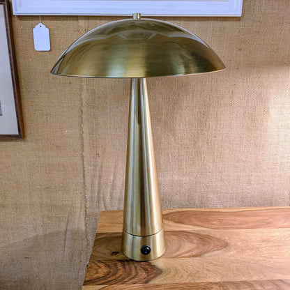 Conical Brass Table Lamp