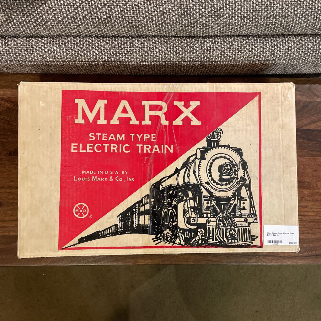 Marx Steam Type Electric Train Set in Box SMALLS