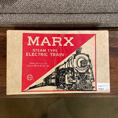Marx Steam Type Electric Train Set in Box SMALLS