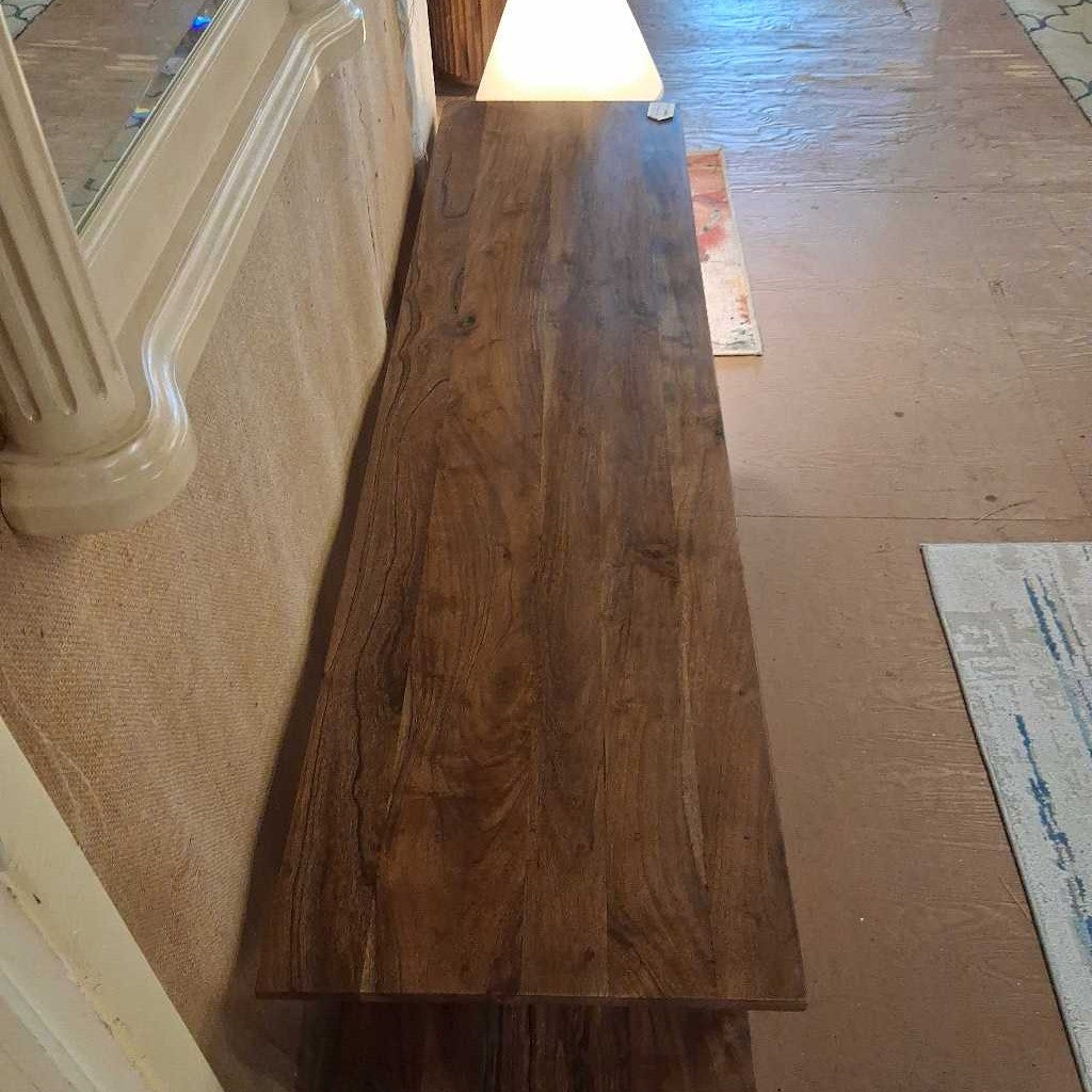 Walnut Asymmetric TV Stand C MEDIA STANDS