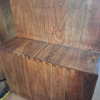 Walnut Asymmetric TV Stand