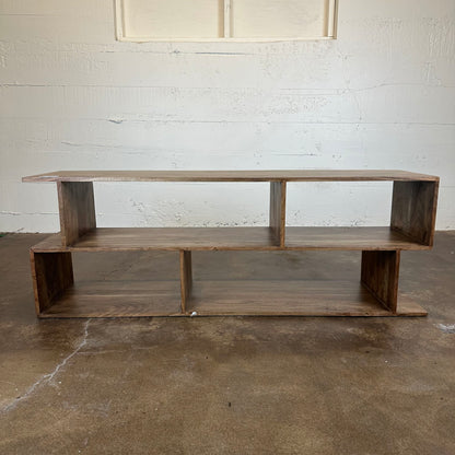 Walnut Asymmetric TV Stand