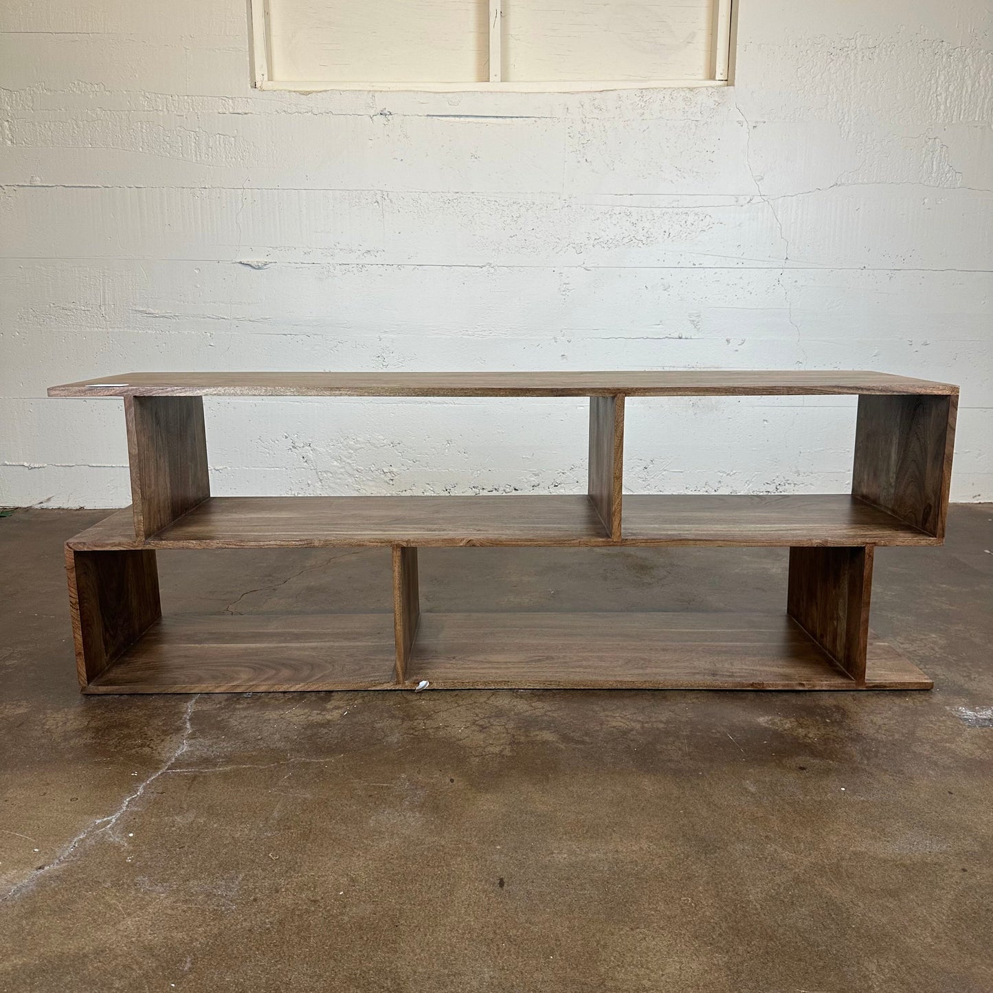 Walnut Asymmetric TV Stand
