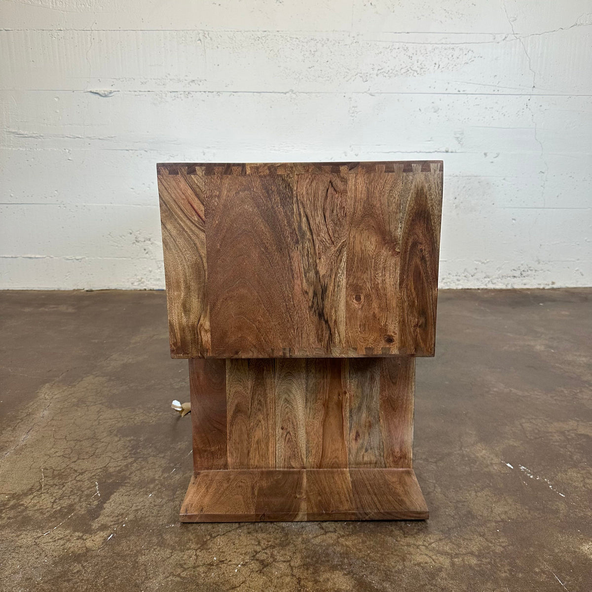 Walnut Asymmetric TV Stand