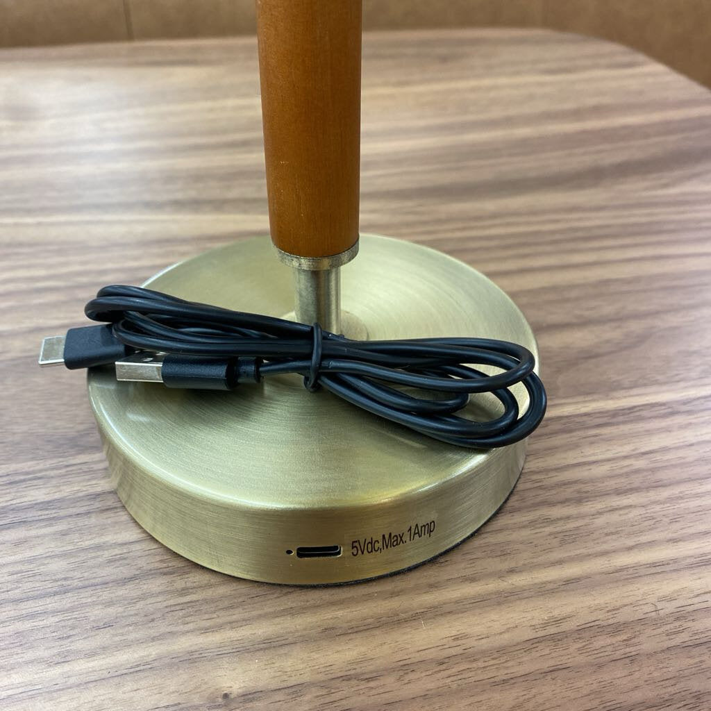 gold lamp base with cabel