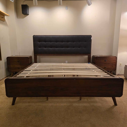 MC Walnut King Bed Frame