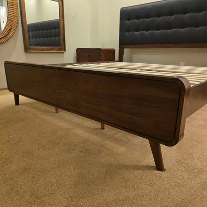 MC Walnut King Bed Frame