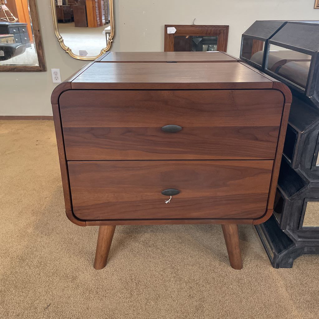 MC Walnut Nightstand