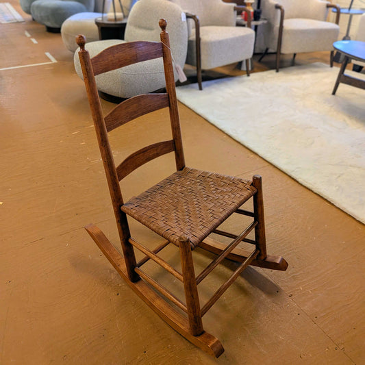 Mission Style Woven Seat Rocking Chair U ACCENT CHAIRS