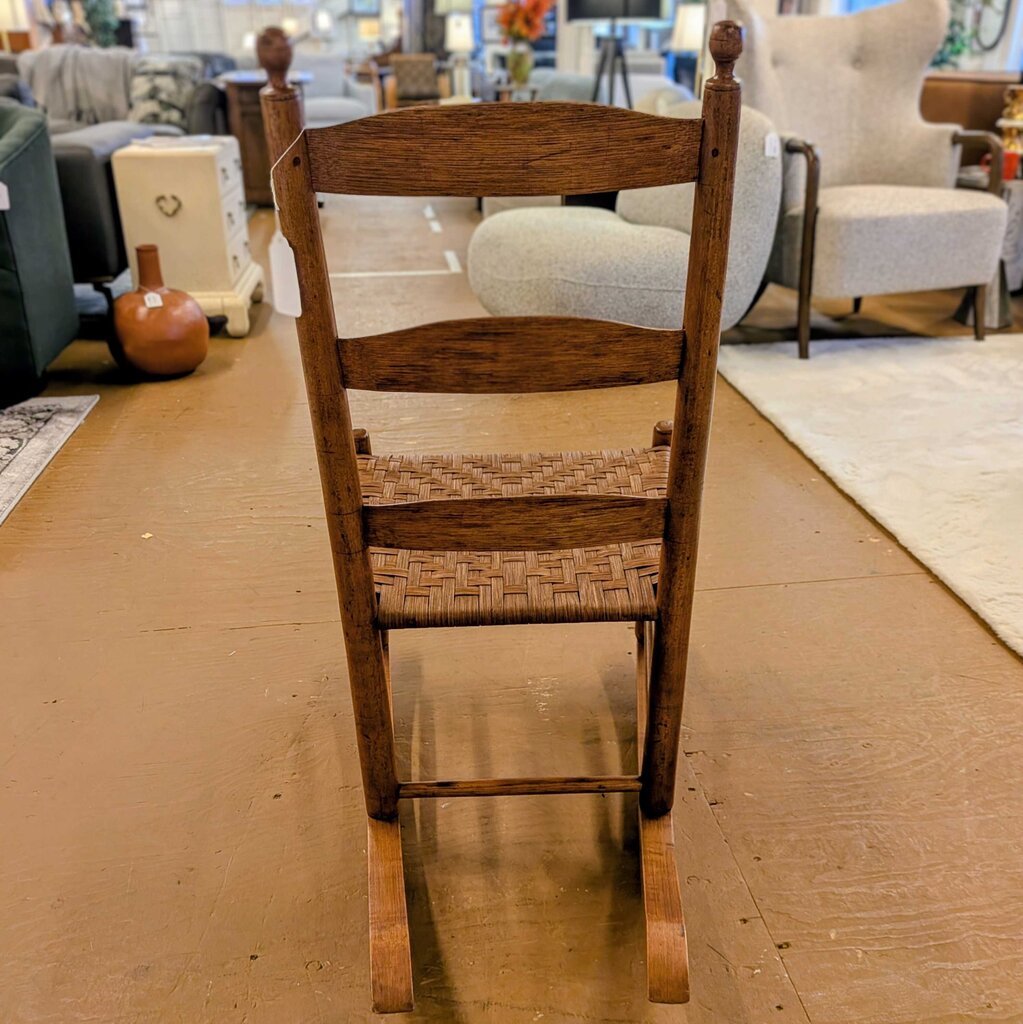 Mission Style Woven Seat Rocking Chair