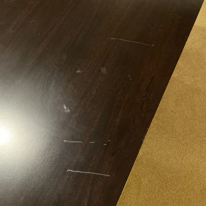 Dark Wood Excecutive 6 Drawer Desk