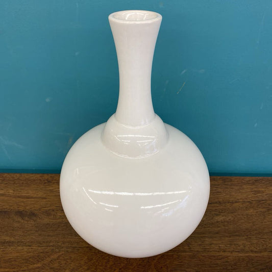 White ceramic vase
