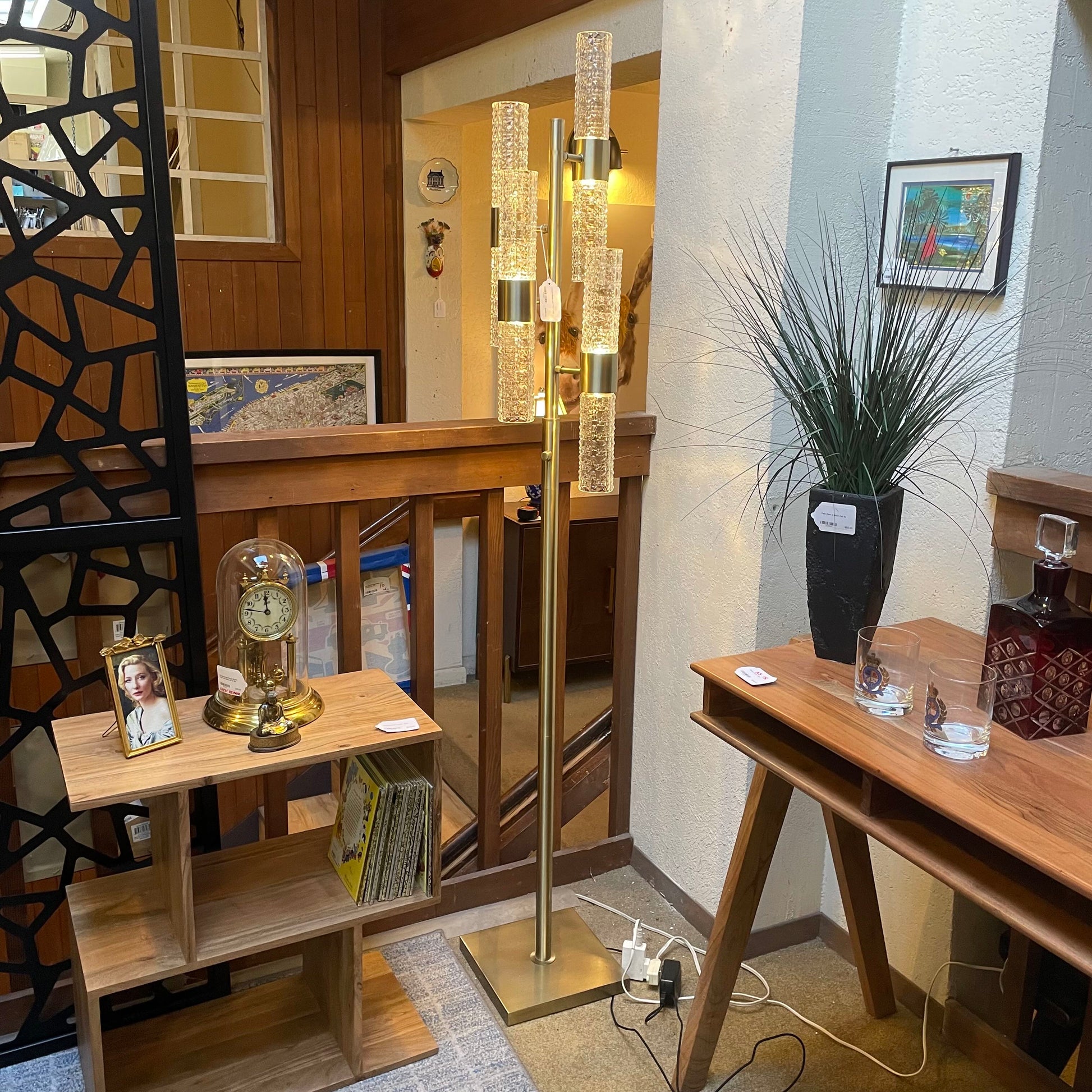 Antique Brass LED Floor Lamp LAMPS