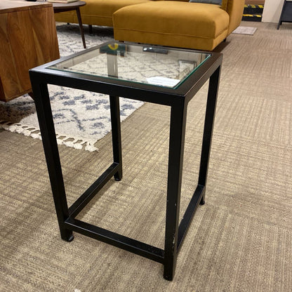 Contemporary Black Frame Side Table