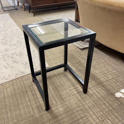 Contemporary Black Frame Side Table