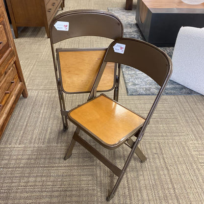 Vintage Kids Metal Folding Chair