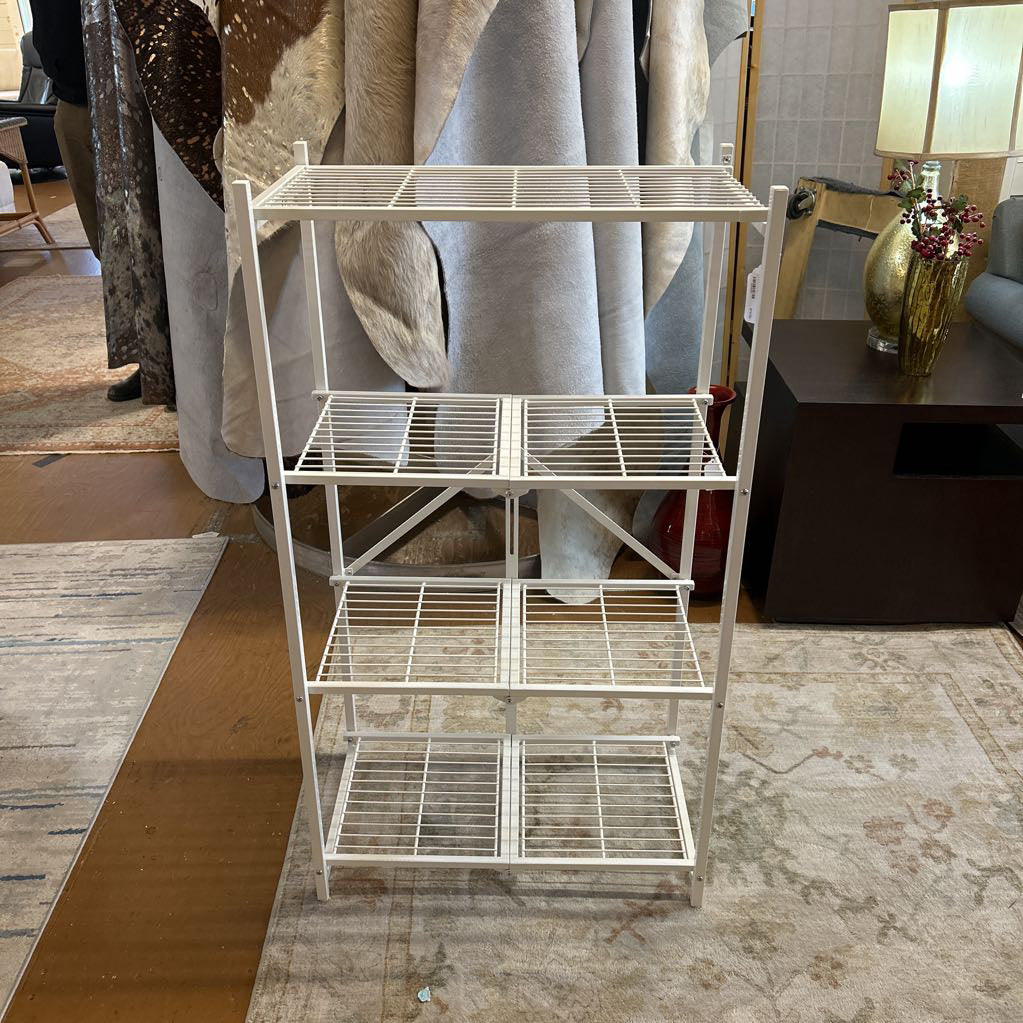 Small White Folding Shelf C BOOKSHELVES