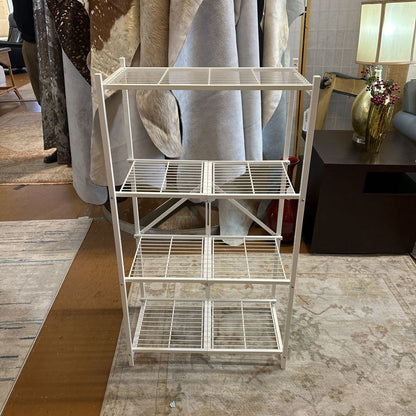 Small White Folding Shelf C BOOKSHELVES
