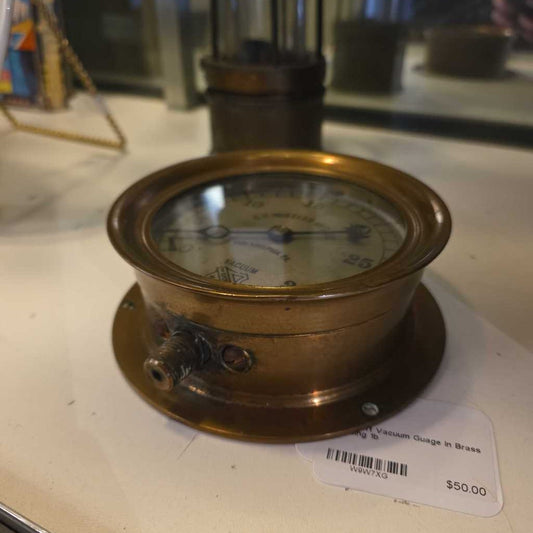 Ashcroft Vacuum Guage in Brass Housing