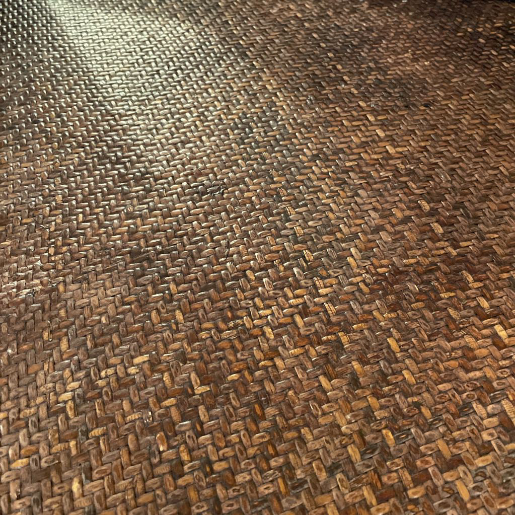 Chinese Chaise with Orange Bolster Pillow