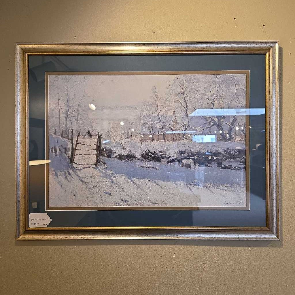 Winter Monet Print--"The Magpie"