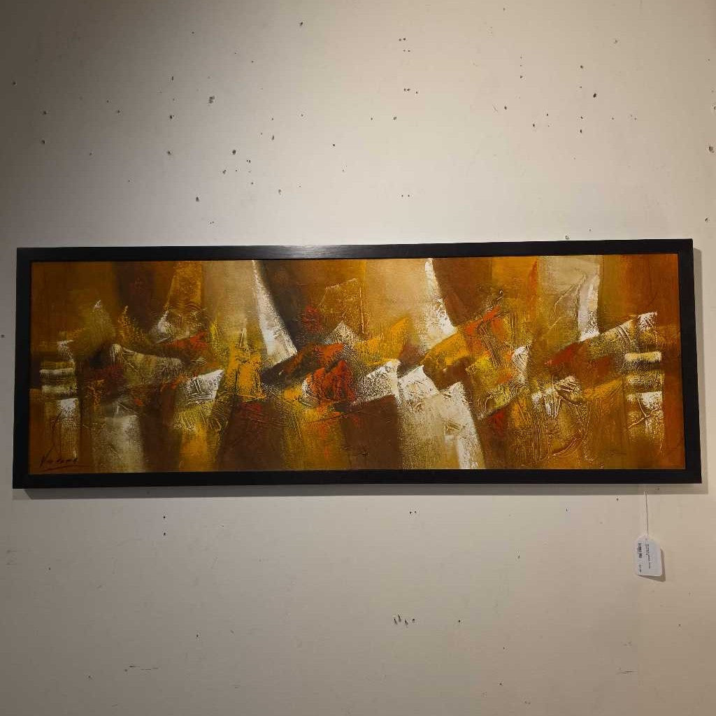 Rectangular Abstract Orange Colors Art