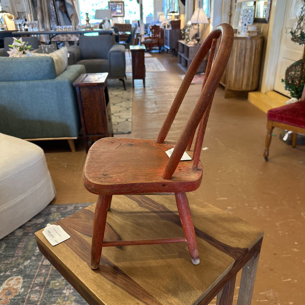 Tiny Antique Childrens Chair UNCATEGORIZED