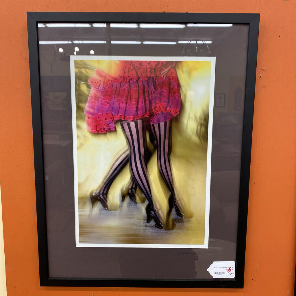 Striped Legs in Motion Photo ART