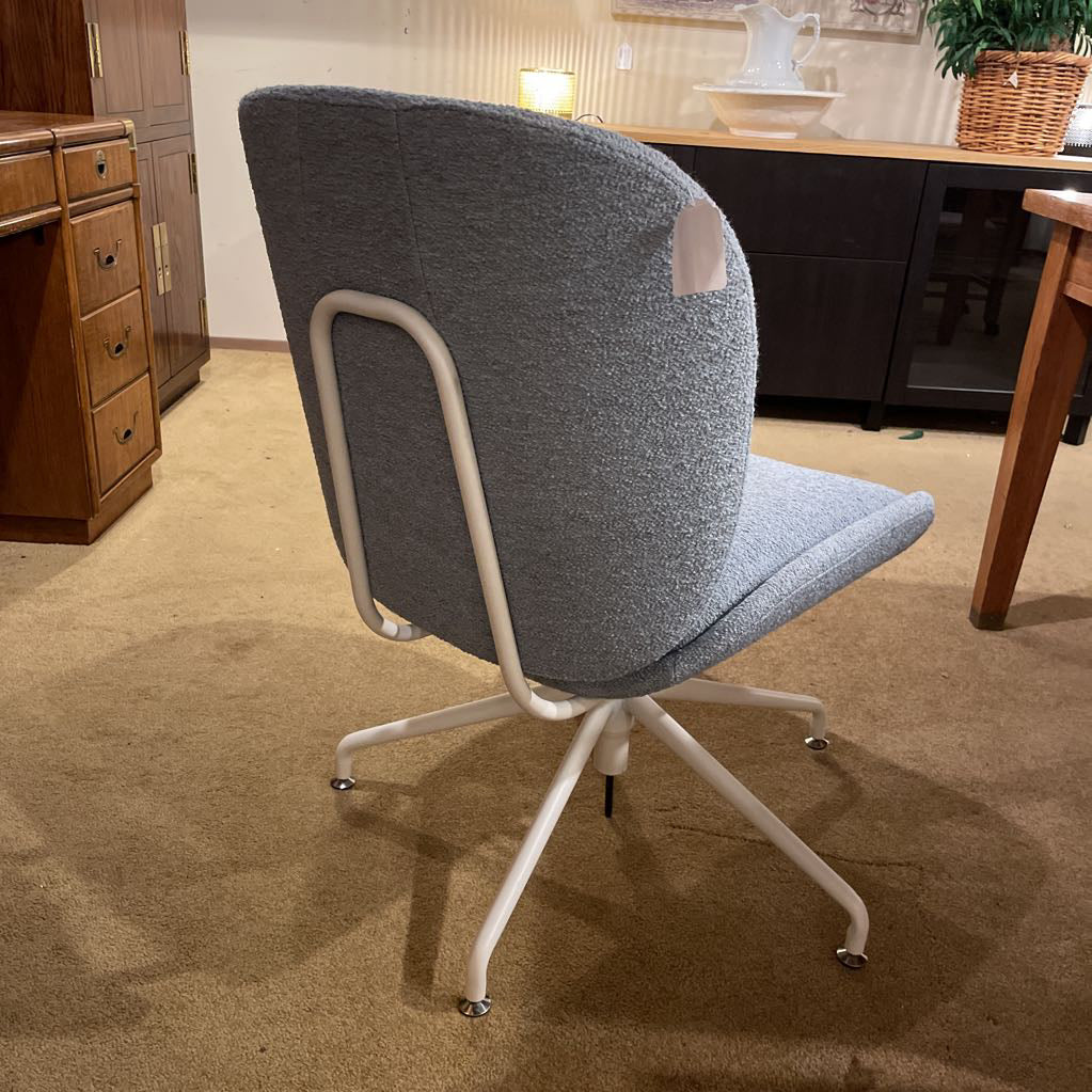 Seafoam Boucle Office Chair U ACCENT CHAIRS