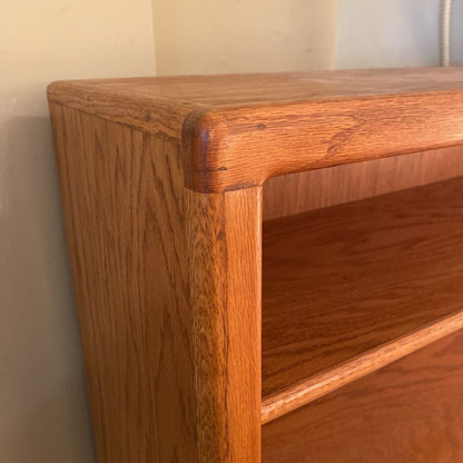 Wide Oak Bookcase