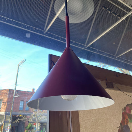 Small Metal Cone Pendant Light