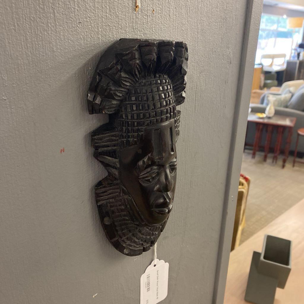 Small Dark Wood Tribal Mask