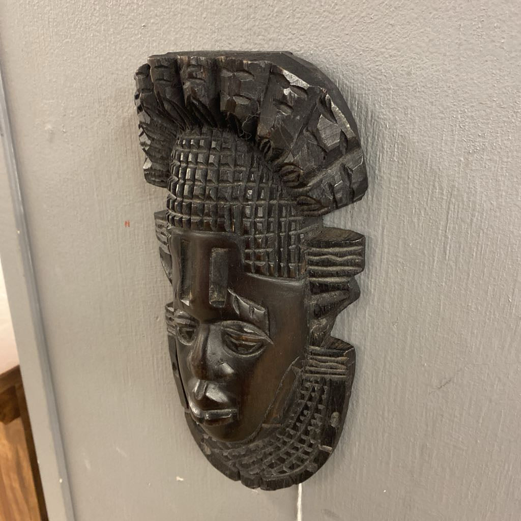 Small Dark Wood Tribal Mask