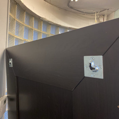 Large Black Rectangular Thick Frame Mirror