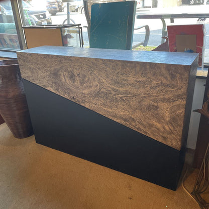 Black and Wood Contemporary Console Table C CONSOLE TABLES
