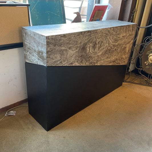 Black and Wood Contemporary Console Table C CONSOLE TABLES