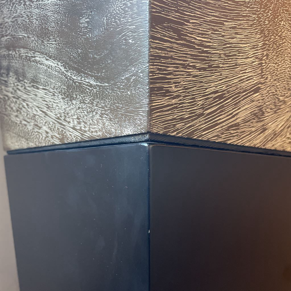 Black and Wood Contemporary Console Table C CONSOLE TABLES