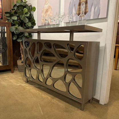 Grey Metal Contemporary Bar C BAR SERVERS