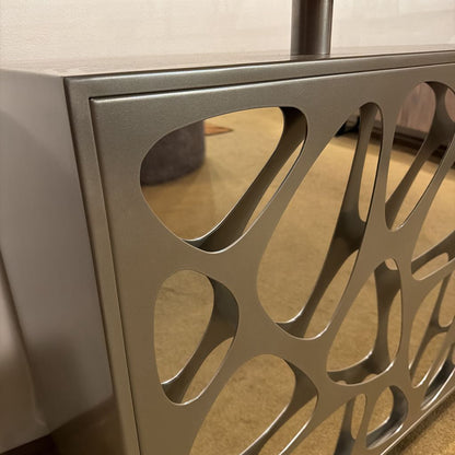 Grey Metal Contemporary Bar C BAR SERVERS