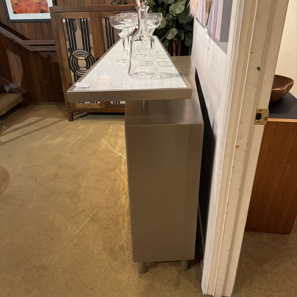 Grey Metal Contemporary Bar C BAR SERVERS