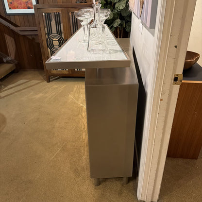 Grey Metal Contemporary Bar C BAR SERVERS