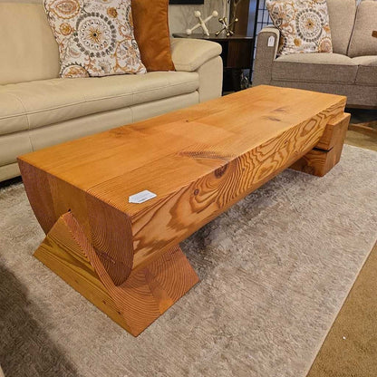 Fir Wood Log Coffee Table