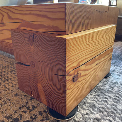 Fir Wood Log Coffee Table