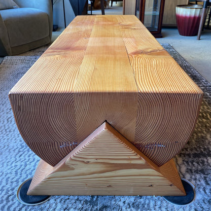 Fir Wood Log Coffee Table